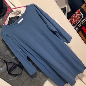 Jjill tall Blue 3/4 Sleeve Dress